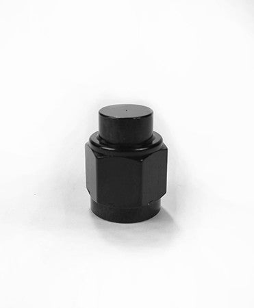 Squirrelly Performance AN Cap | -8an with 1/8NPT Port | Black