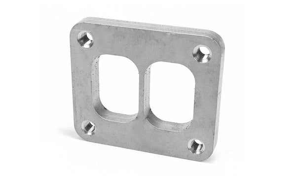 Squirrelly Performance T4 Divided Inlet Flange / 304 Stainless Steel