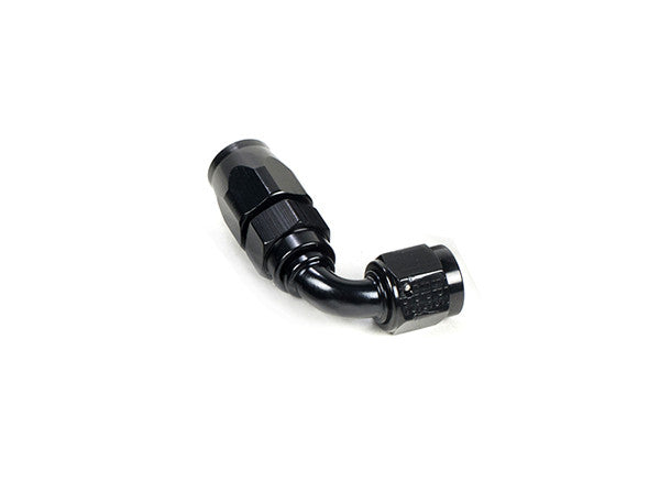 Squirrelly Performance Hose End | -4an | 90 Degree | Black | *Non-Swivel*