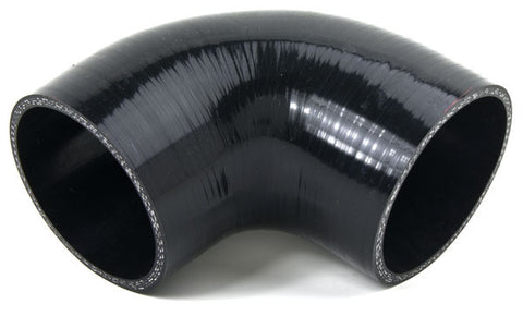 Squirrelly Performance Silicone Coupler | 90 Degree | 3.5" | Black