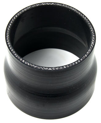 Squirrelly Performance Silicone Reducer Coupler | 3.5" to 2.75" | Black