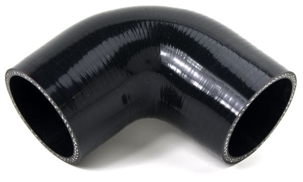 Squirrelly Performance Silicone Coupler | 90 Degree | 2.5" | Black