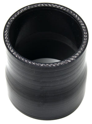 Squirrelly Performance Silicone Reducer Coupler | 3" to 2.75" | Black
