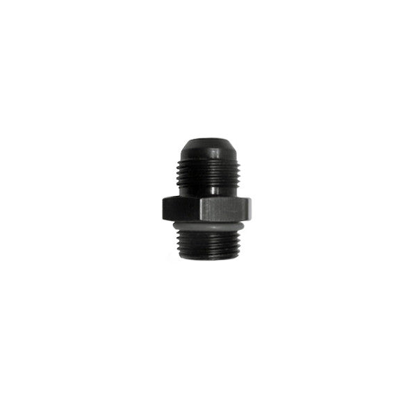 Squirrelly Performance Union Fitting | -6an to -6an ORB | Black