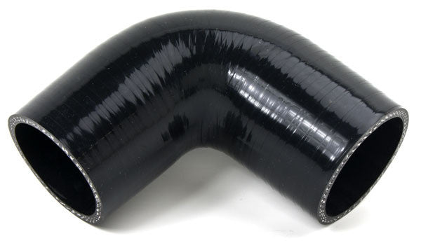 Squirrelly Performance Silicone Coupler | 90 Degree | 2" | Black